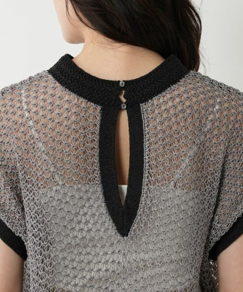 NEMIKA / ネミカ ニット・セーター | 配色メッシュニットトップス【NEMIKA】 | 詳細11