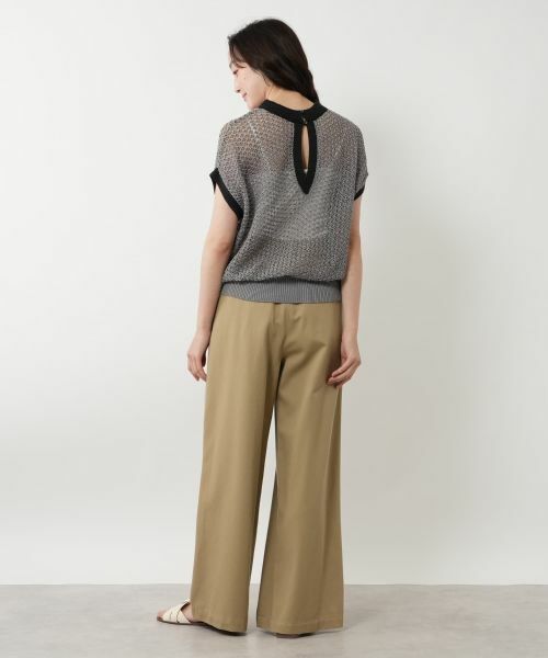NEMIKA / ネミカ ニット・セーター | 配色メッシュニットトップス【NEMIKA】 | 詳細6