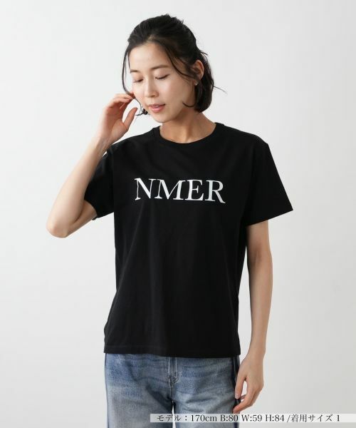 レリアン　NEMIKA 紺色　異素材バックデザイン 半袖Tシャツ　サイズ2 Tシャツ【NEMIKA】|ネミカ | レリアン公式オンラインストア