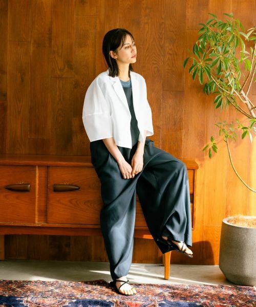 NEMIKA / ネミカ テーラードジャケット | シアーショートジャケット【NEMIKA】 | 詳細10