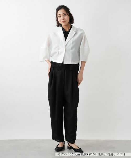 NEMIKA / ネミカ テーラードジャケット | シアーショートジャケット【NEMIKA】 | 詳細14