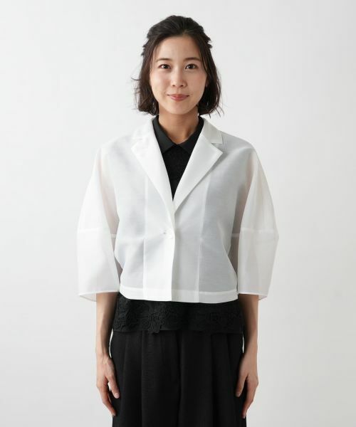 NEMIKA / ネミカ テーラードジャケット | シアーショートジャケット【NEMIKA】 | 詳細17