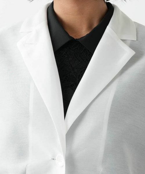 NEMIKA / ネミカ テーラードジャケット | シアーショートジャケット【NEMIKA】 | 詳細20
