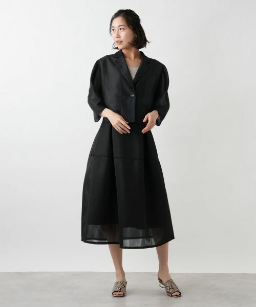 NEMIKA / ネミカ テーラードジャケット | シアーショートジャケット【NEMIKA】 | 詳細4