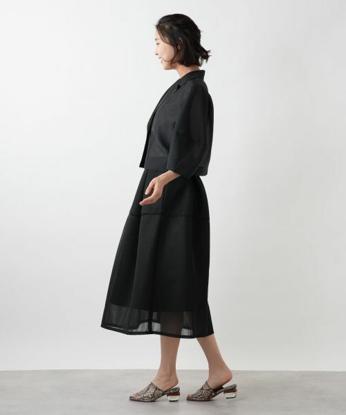 NEMIKA / ネミカ テーラードジャケット | シアーショートジャケット【NEMIKA】 | 詳細5