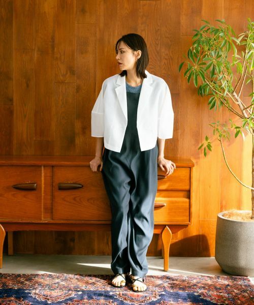 NEMIKA / ネミカ テーラードジャケット | シアーショートジャケット【NEMIKA】 | 詳細8