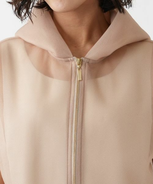 NEMIKA / ネミカ テーラードジャケット | シアーフードジップベスト【NEMIKA】 | 詳細10