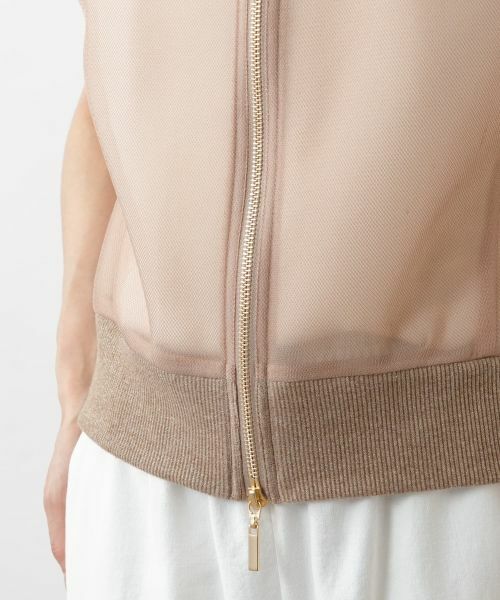 NEMIKA / ネミカ テーラードジャケット | シアーフードジップベスト【NEMIKA】 | 詳細13