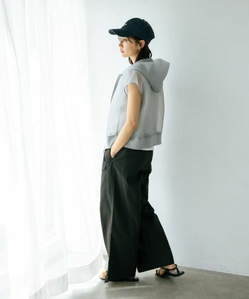 NEMIKA / ネミカ テーラードジャケット | シアーフードジップベスト【NEMIKA】 | 詳細19