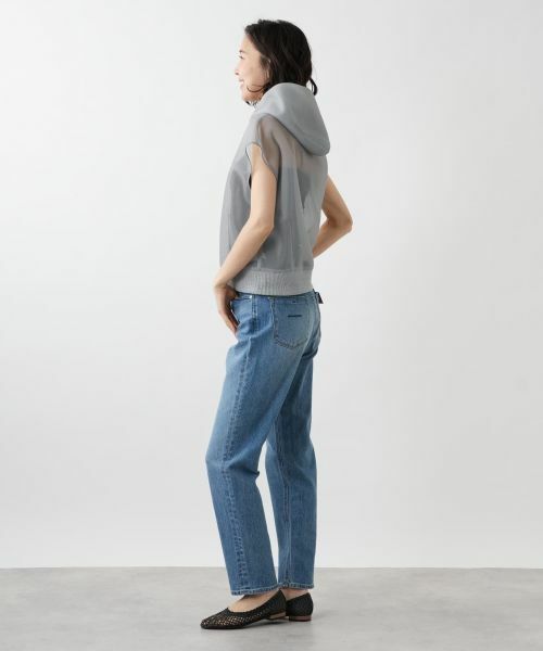 NEMIKA / ネミカ テーラードジャケット | シアーフードジップベスト【NEMIKA】 | 詳細2