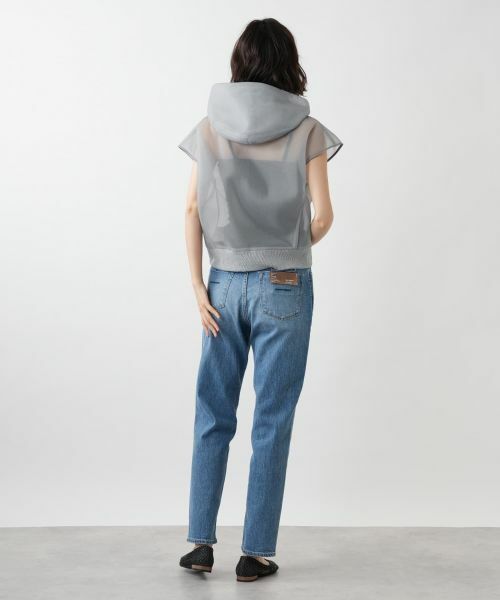 NEMIKA / ネミカ テーラードジャケット | シアーフードジップベスト【NEMIKA】 | 詳細3