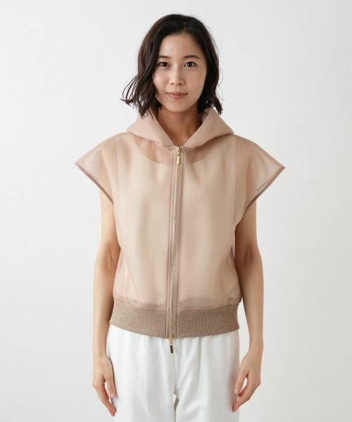 NEMIKA / ネミカ テーラードジャケット | シアーフードジップベスト【NEMIKA】 | 詳細7