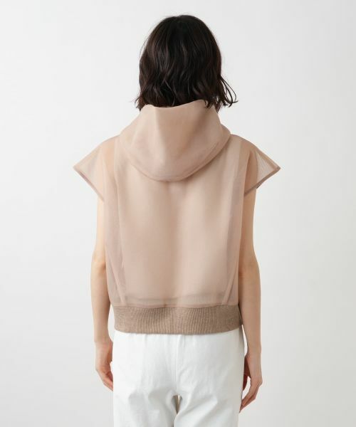 NEMIKA / ネミカ テーラードジャケット | シアーフードジップベスト【NEMIKA】 | 詳細9