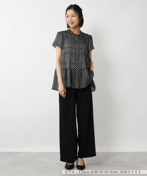 NEMIKA / ネミカ シャツ・ブラウス | ドットティアードブラウス【NEMIKA】 | 詳細1