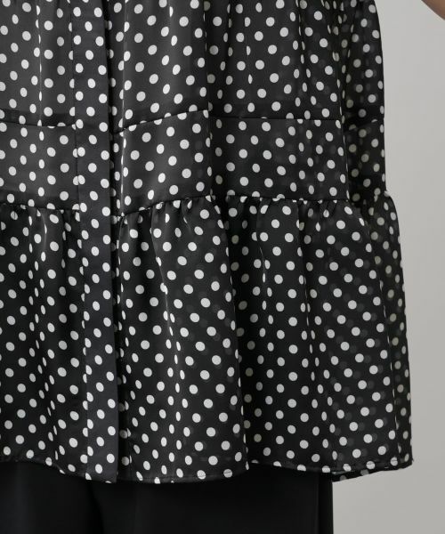 NEMIKA / ネミカ シャツ・ブラウス | ドットティアードブラウス【NEMIKA】 | 詳細10