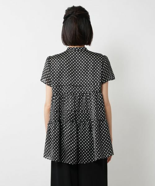 NEMIKA / ネミカ シャツ・ブラウス | ドットティアードブラウス【NEMIKA】 | 詳細6