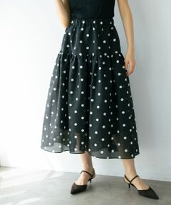 NEMIKA / ネミカ ミニ・ひざ丈スカート | ドットフレアスカート【NEMIKA】