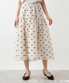 NEMIKA / ネミカ ミニ・ひざ丈スカート | ドットフレアスカート【NEMIKA】
