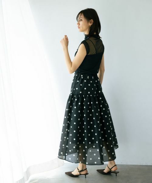 NEMIKA / ネミカ ミニ・ひざ丈スカート | ドットフレアスカート【NEMIKA】 | 詳細6