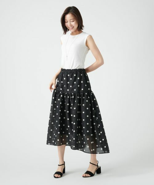 NEMIKA / ネミカ ミニ・ひざ丈スカート | ドットフレアスカート【NEMIKA】 | 詳細8