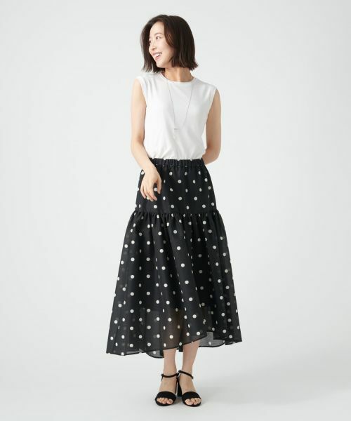 NEMIKA / ネミカ ミニ・ひざ丈スカート | ドットフレアスカート【NEMIKA】 | 詳細9