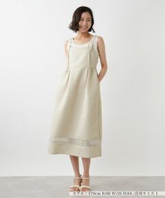 NEMIKA / ネミカ ロング・マキシ丈ワンピース | シアー切替キャミワンピース【NEMIKA】