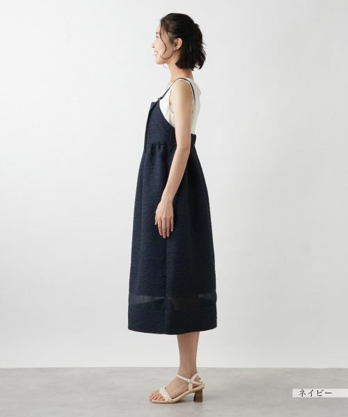 NEMIKA / ネミカ ロング・マキシ丈ワンピース | シアー切替キャミワンピース【NEMIKA】 | 詳細11
