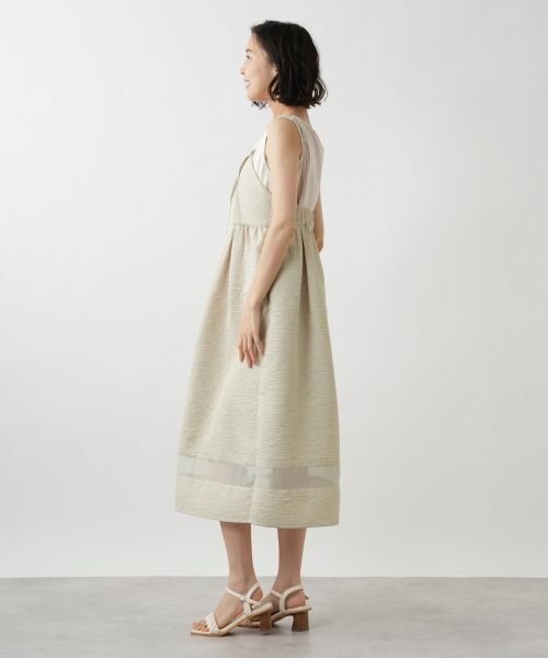 NEMIKA / ネミカ ロング・マキシ丈ワンピース | シアー切替キャミワンピース【NEMIKA】 | 詳細2