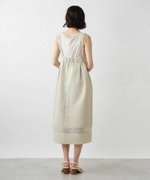 NEMIKA / ネミカ ロング・マキシ丈ワンピース | シアー切替キャミワンピース【NEMIKA】 | 詳細3