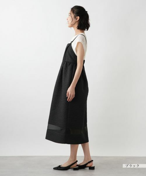 NEMIKA / ネミカ ロング・マキシ丈ワンピース | シアー切替キャミワンピース【NEMIKA】 | 詳細5