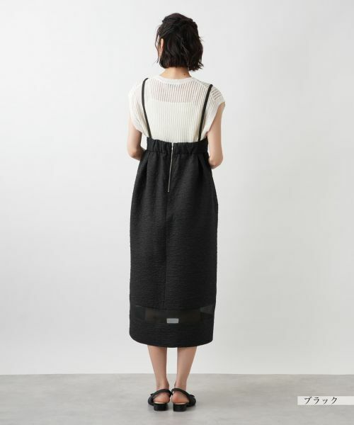 NEMIKA / ネミカ ロング・マキシ丈ワンピース | シアー切替キャミワンピース【NEMIKA】 | 詳細6