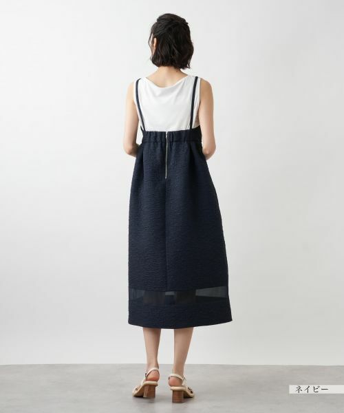 NEMIKA / ネミカ ロング・マキシ丈ワンピース | シアー切替キャミワンピース【NEMIKA】 | 詳細9