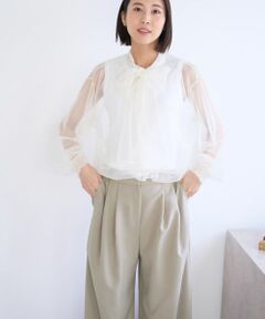 NEMIKA / ネミカ シャツ・ブラウス | シアーボウタイブラウス【NEMIKA】