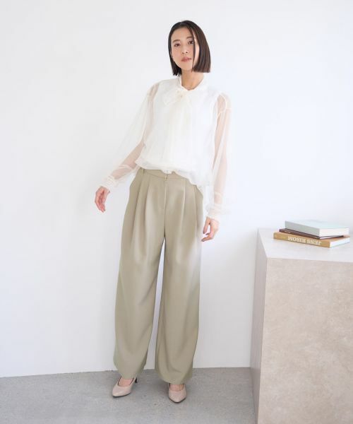 NEMIKA / ネミカ シャツ・ブラウス | シアーボウタイブラウス【NEMIKA】 | 詳細8