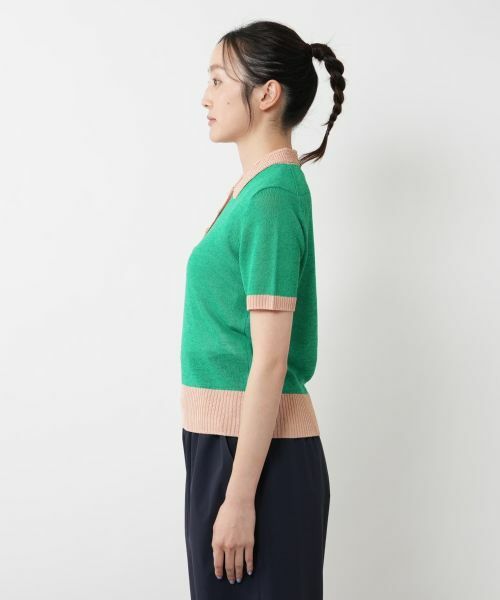 NEMIKA / ネミカ ニット・セーター | 配色ポロニット【NEMIKA】 | 詳細14