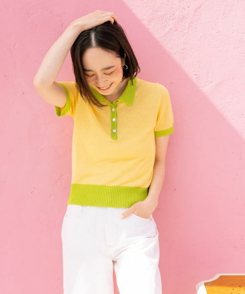 NEMIKA / ネミカ ニット・セーター | 配色ポロニット【NEMIKA】 | 詳細2