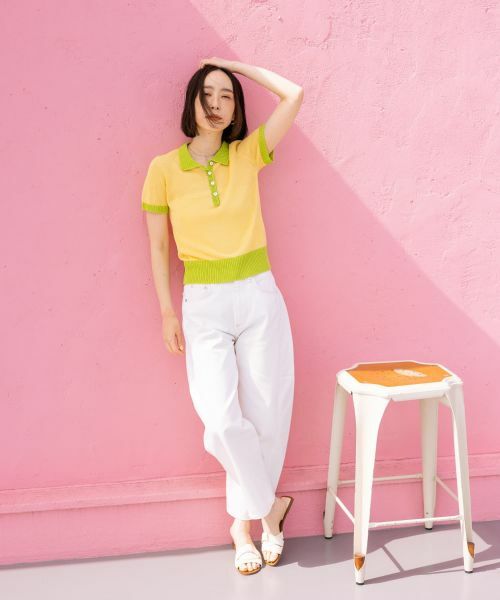 NEMIKA / ネミカ ニット・セーター | 配色ポロニット【NEMIKA】 | 詳細3