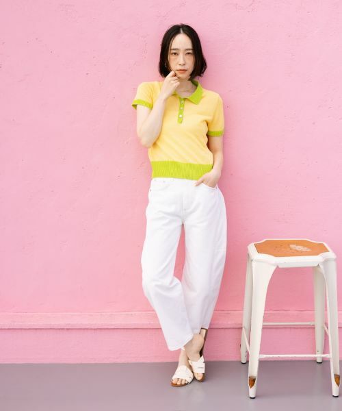 NEMIKA / ネミカ ニット・セーター | 配色ポロニット【NEMIKA】 | 詳細5