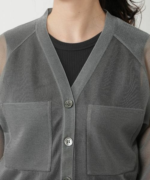 NEMIKA / ネミカ カーディガン・ボレロ | シアーポケットカーディガン【NEMIKA】 | 詳細13