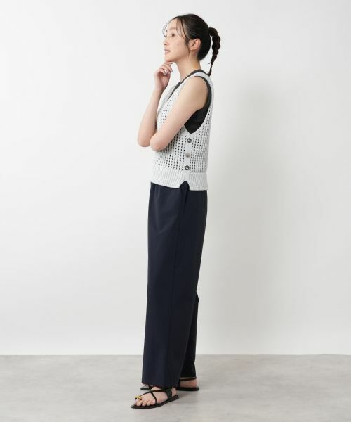 NEMIKA / ネミカ テーラードジャケット | メッシュニットベスト【NEMIKA】 | 詳細5
