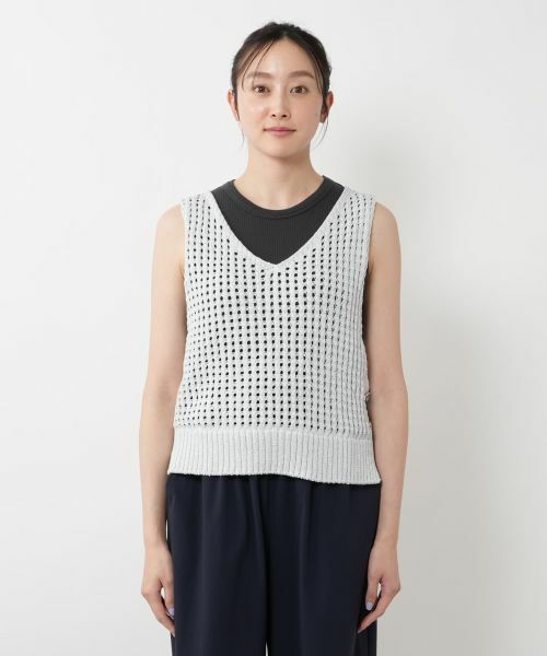 NEMIKA / ネミカ テーラードジャケット | メッシュニットベスト【NEMIKA】 | 詳細7