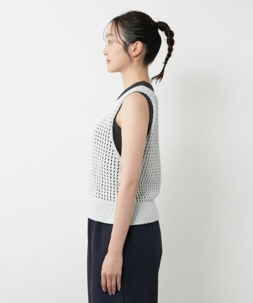 NEMIKA / ネミカ テーラードジャケット | メッシュニットベスト【NEMIKA】 | 詳細8