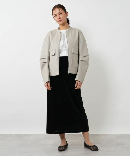NEMIKA / ネミカ テーラードジャケット | ジップアップブルゾン【NEMIKA】 | 詳細12