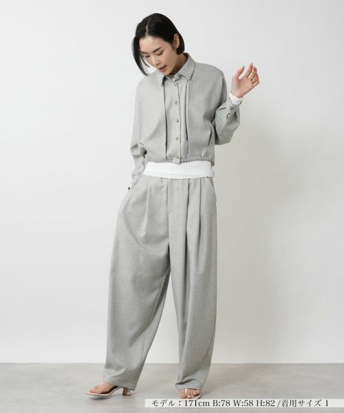 NEMIKA / ネミカ その他パンツ | タックワイドパンツ【PASSIONE】 | 詳細4