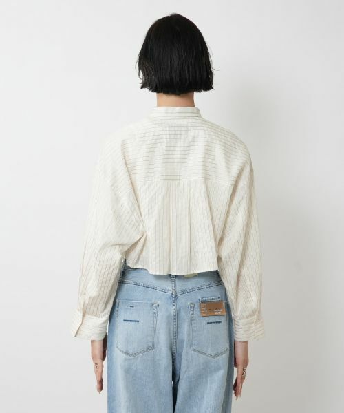 NEMIKA / ネミカ シャツ・ブラウス | ストライプバンドカラーシャツ【PASSIONE】 | 詳細10