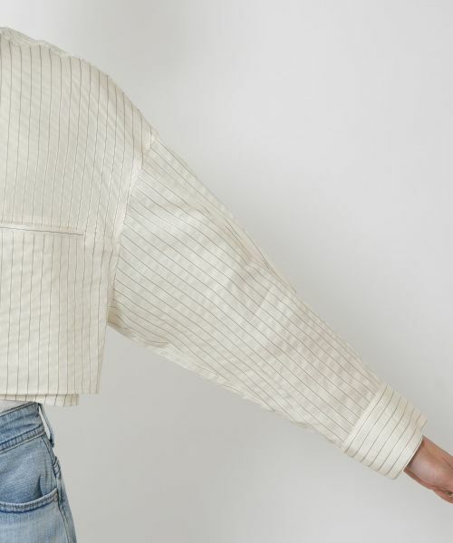 NEMIKA / ネミカ シャツ・ブラウス | ストライプバンドカラーシャツ【PASSIONE】 | 詳細13