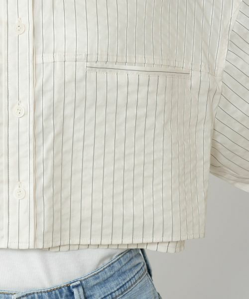 NEMIKA / ネミカ シャツ・ブラウス | ストライプバンドカラーシャツ【PASSIONE】 | 詳細16