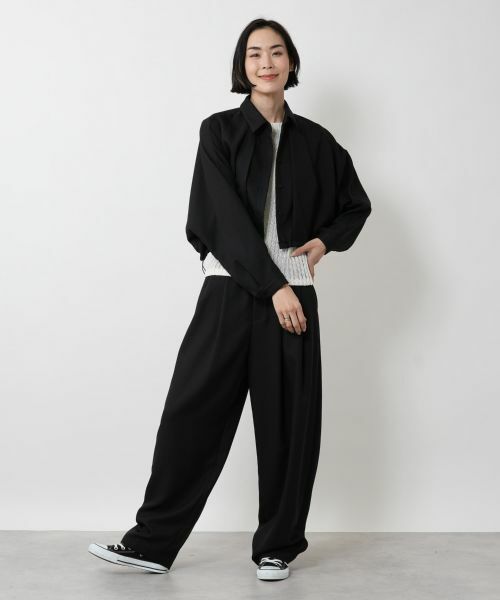 NEMIKA / ネミカ テーラードジャケット | バルーンスリーブシャツジャケット【PASSIONE】 | 詳細1