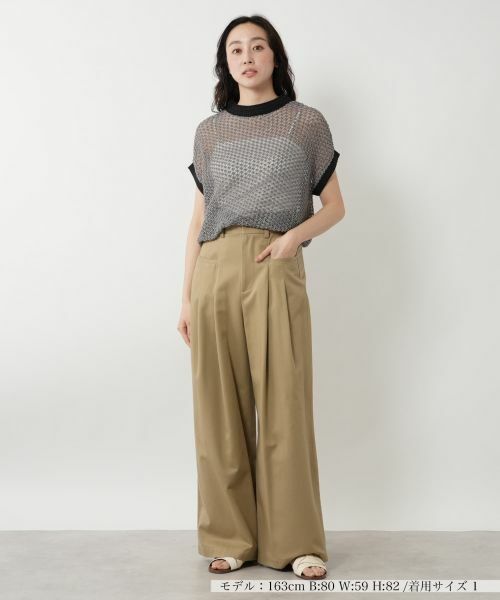 NEMIKA / ネミカ その他パンツ | タックワイドパンツ【PASSIONE】 | 詳細4