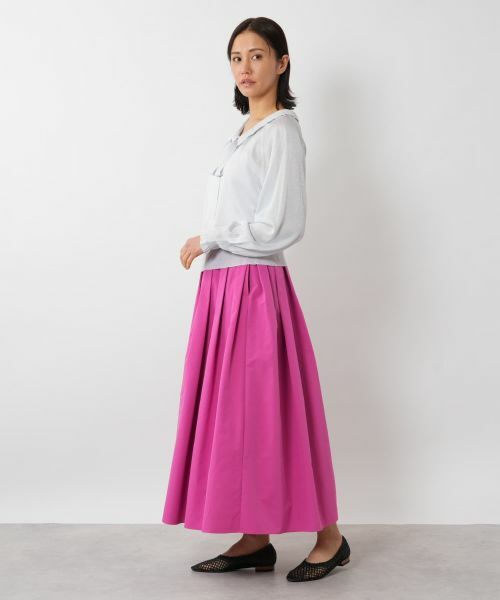 NEMIKA / ネミカ ミニ・ひざ丈スカート | タックフレアスカート【PASSIONE】 | 詳細2